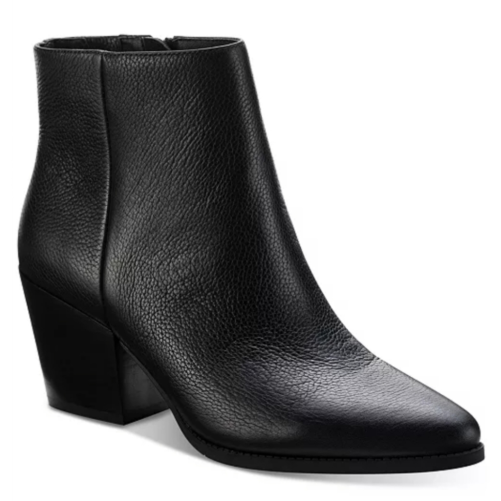 Block heel booties